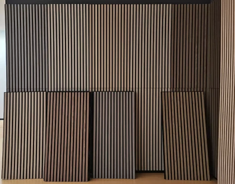 MDF+Pet Slat Wood Acoustic Panel For Wall factory
