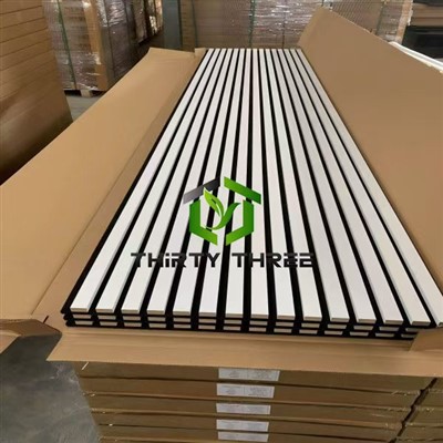 Painéal Fuaimiúil Slat Slat Adhmaid Nádúrtha Soundproofing