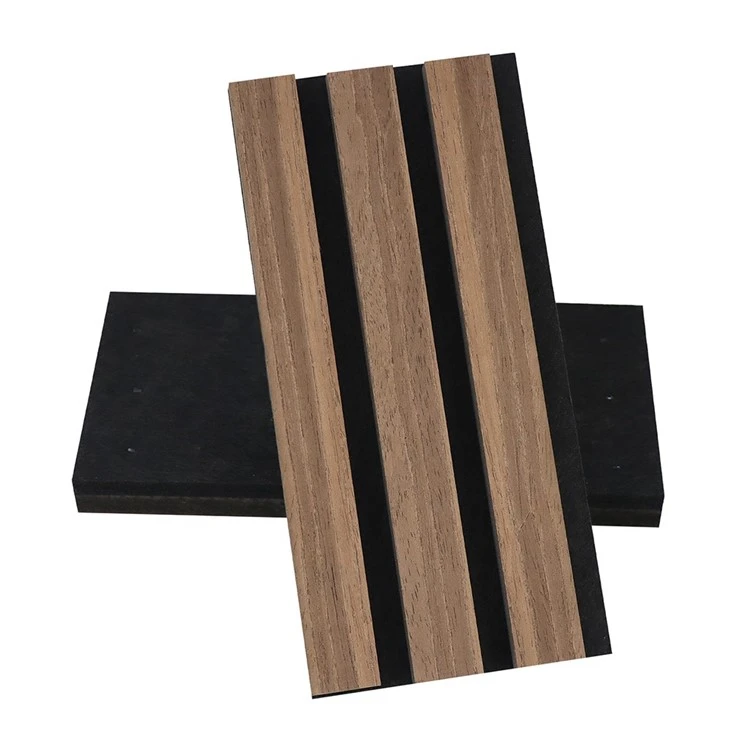 Wood Slat Acoustic Panels For Wall And Ceiling